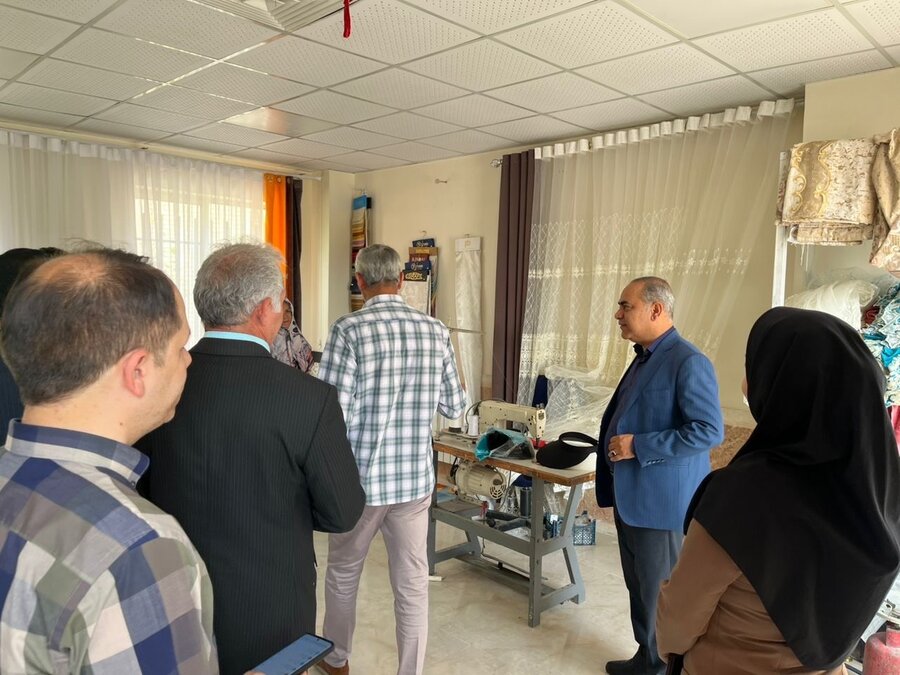 رباط کریم| بازدید رؤسای ادارات از مرکز توسعه کارآفرینی اشتغال و توانمندسازی نصیر شهر
