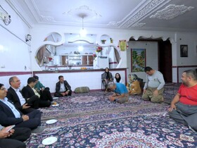 بازدید سرپرست اداره کل بهزیستی کهگیلویه و بویراحمد از خانواده دارای  چهار عضو معلول در گچساران 