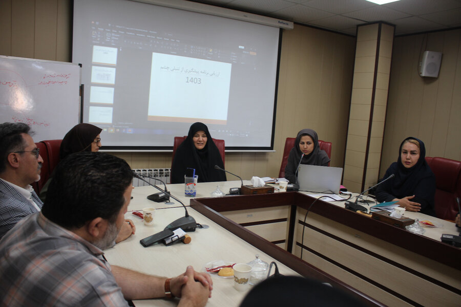 برگزاری جلسه ارزیابی عملکرد برنامه پیشگیری از تنبلی چشم در سال ۱۴۰۳