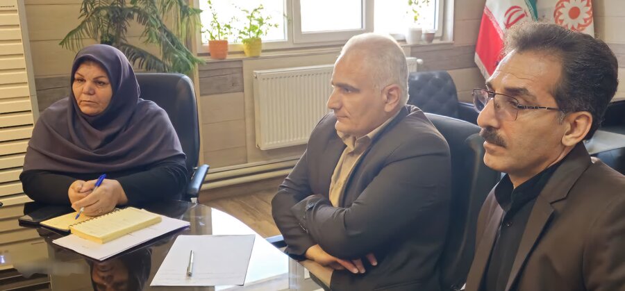 نشست در دفتر مدیریت بهزیستی استان کرمانشاه
