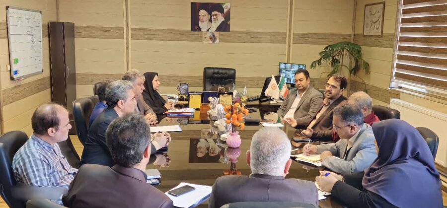 نشست در دفتر مدیریت بهزیستی استان کرمانشاه