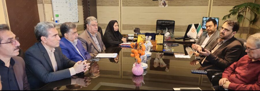 نشست در دفتر مدیریت بهزیستی استان کرمانشاه