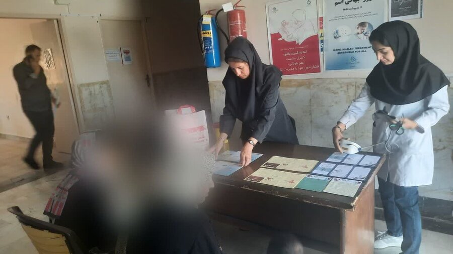 ️تست رایگان فشار خون و آموزشهای بهداشتی برای کارکنان و جامعه هدف بهزیستی شهرستان اشتهارد