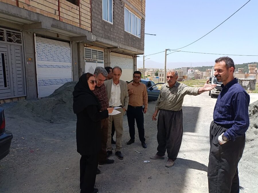 کامیاران | بازدید معاون پشتیبانی بهزیستی استان از پروژههای مسکن مددجویی