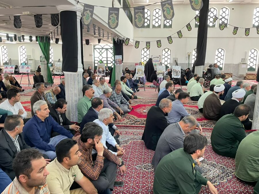 برگزاری مراسم گرامیداشت شهید جمهور در قروه
