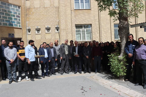 گزارش تصویری ا مراسم بدرقه رسمی دکتر محمود حسین‌آبادی برگزار شد