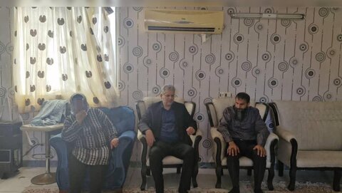 ساری|حضور مدیر بهزیستی شهرستان ساری در منزل مددجو تحت پوشش