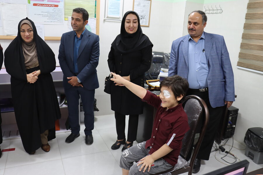 افتتاحیه برنامه پیشگیری از تنبلی چشم کودکان ۳ تا ۶ سال در بوشهر؛ قدردانی از همکاری بین بخشی و تاکید بر اهمیت غربالگری