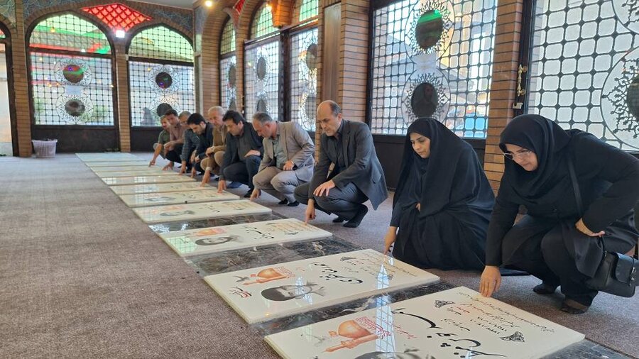 رشت Iحضور مدیر کل و مسئولین بهزیستی گیلان در گلزار شهدای ‌شهرسنگر