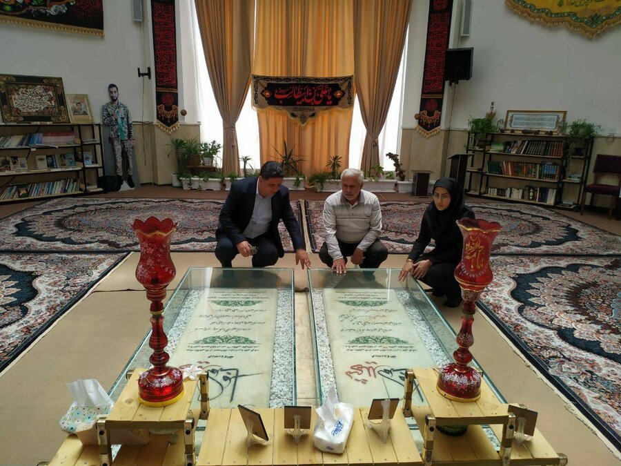 پردیس I غباروبی و عطر افشانی مزار شهدای گمنام به مناسبت هفته شهدای خدمت