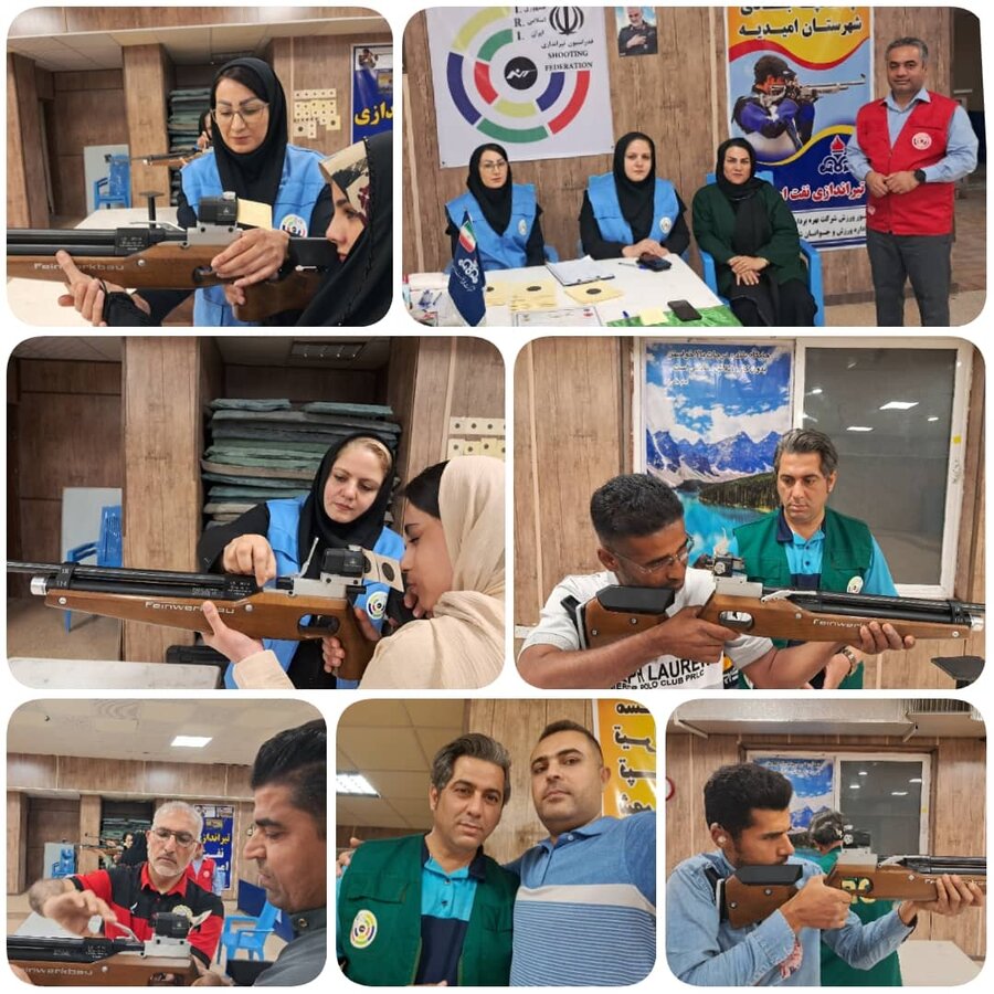 مسابقه تیراندازی ناشنوایان شهرستان امیدیه به مناسبت سالروز آزادسازی خرمشهر برگزار شد 