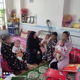 گزارش تصویری| بازدید کارشناس شبه خانواده از خانواده دارای فرزندان سه قلو
