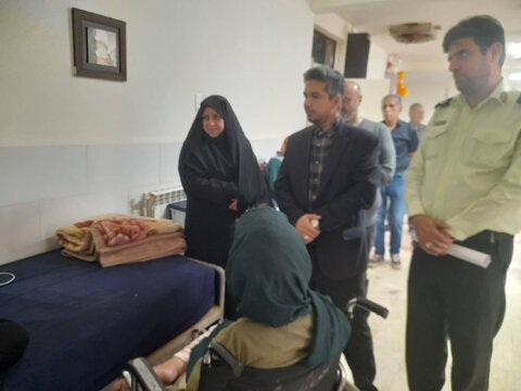 محمودآباد| بازدید دادستان عمومی و انقلاب بخش سرخ رود از مرکز نگهداری معلولین جسمی حرکتی فیاض بخش 