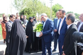 مراسم استقبال از معاون وزیر و رئیس سازمان بهزیستی کشور برگزار شد