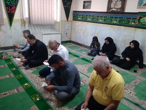 برگزاری مراسم معنوی قرائت زیارت عاشورا به مناسبت شهادت امام جواد(ع) در اشتهارد