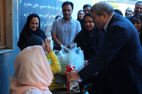 مراسم استقبال از معاون وزیر و رئیس سازمان بهزیستی کشور برگزار شد