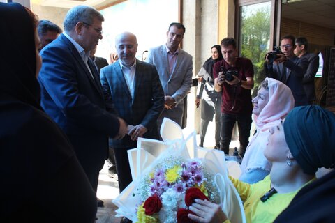 مراسم استقبال از معاون وزیر و رئیس سازمان بهزیستی کشور برگزار شد