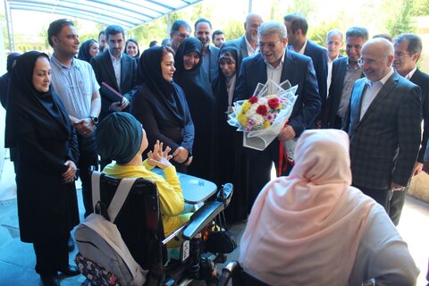 مراسم استقبال از معاون وزیر و رئیس سازمان بهزیستی کشور برگزار شد