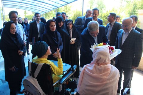 مراسم استقبال از معاون وزیر و رئیس سازمان بهزیستی کشور برگزار شد