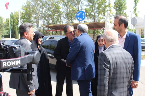 مراسم استقبال از معاون وزیر و رئیس سازمان بهزیستی کشور برگزار شد
