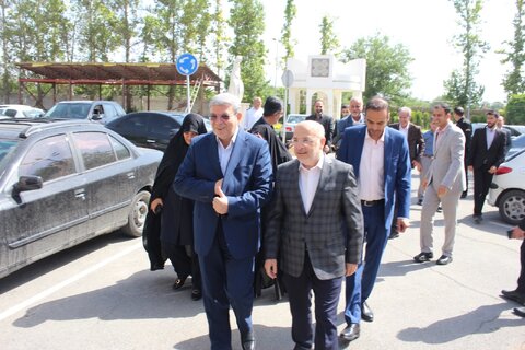 مراسم استقبال از معاون وزیر و رئیس سازمان بهزیستی کشور برگزار شد