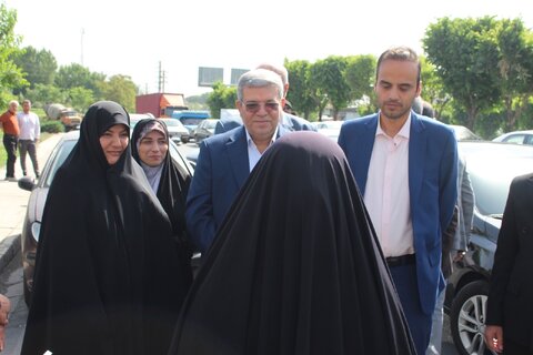 مراسم استقبال از معاون وزیر و رئیس سازمان بهزیستی کشور برگزار شد