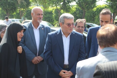 مراسم استقبال از معاون وزیر و رئیس سازمان بهزیستی کشور برگزار شد