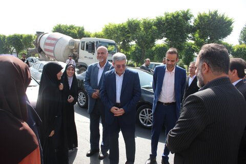 مراسم استقبال از معاون وزیر و رئیس سازمان بهزیستی کشور برگزار شد