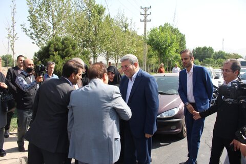 مراسم استقبال از معاون وزیر و رئیس سازمان بهزیستی کشور برگزار شد