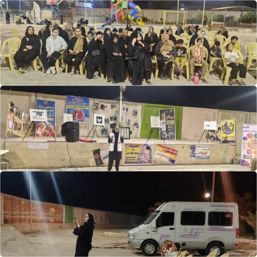 برگزاری نمایشگاه هفته عاری از دخانیات و کارگاه پیشگیری از آسیب‌های اجتماعی در رامشیر