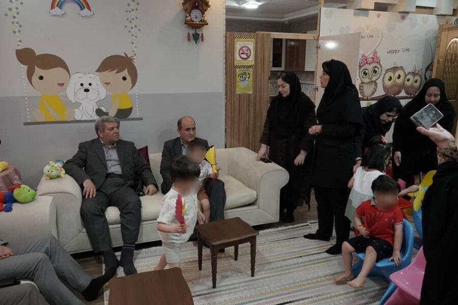 بازدید رئیس سازمان بهزیستی کشور از" مرکز بانیان مهر" شهرستان رشت