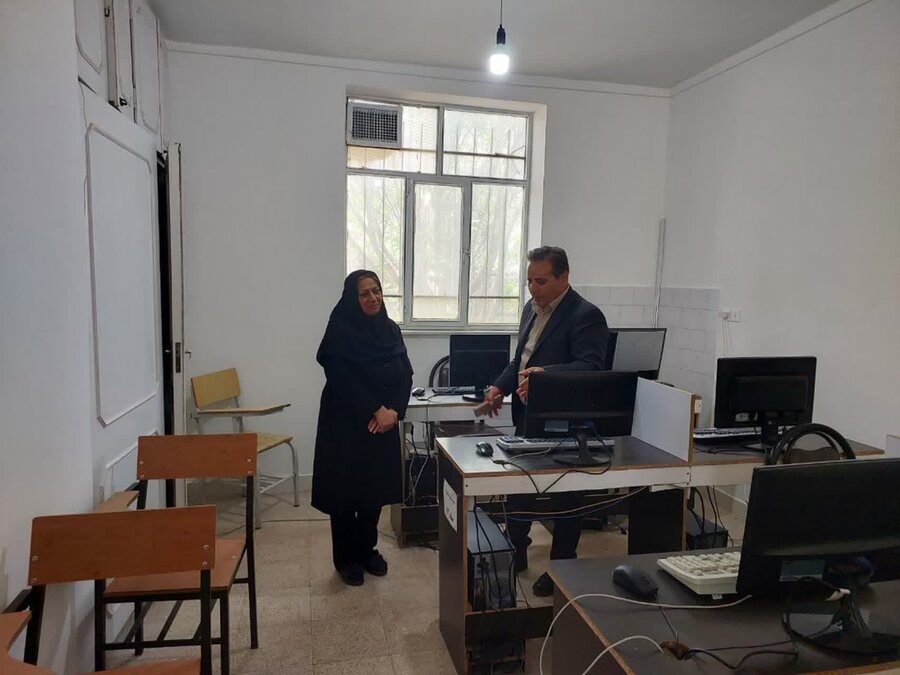 بازدید معاون توانمندسازی بهزیستی استان کردستان از آموزشگاه فنی و حرفهای نیکوی بیجار