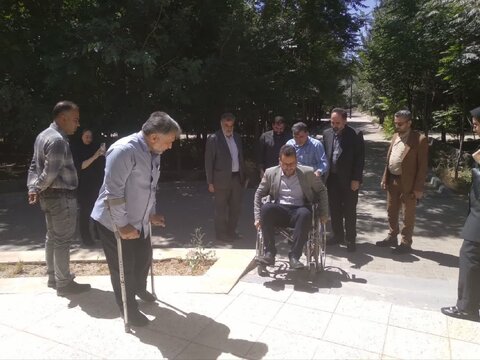 بازدید میدانی از وضعیت مناسب سازی پارک سعدی اشتهارد