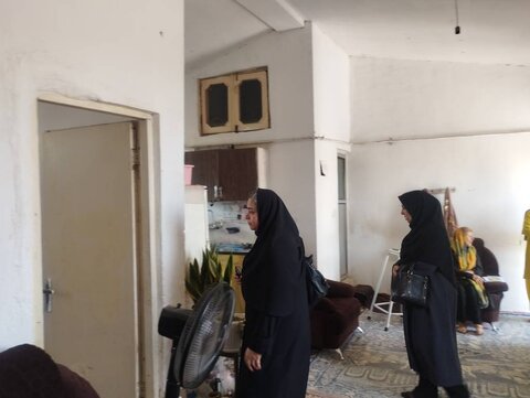 آمل| بازدید سرپرست اداره بهزیستی شهرستان آمل از منزل جامعه هدف 