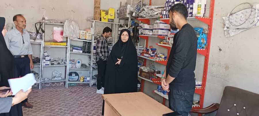 بازدید رئیس بهزیستی شاهین دژ از طرح های اشتغالزایی شهرستان