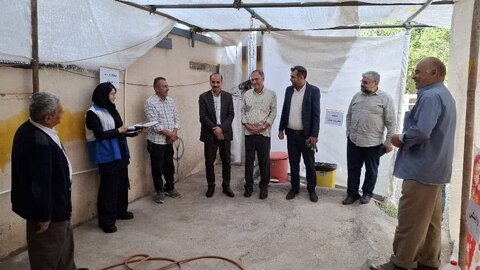 بازدید مشترک از مرکز ذبح دام مرکز رعد طالقان