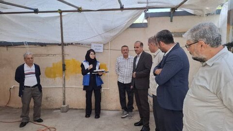 بازدید مشترک از مرکز ذبح دام مرکز رعد طالقان