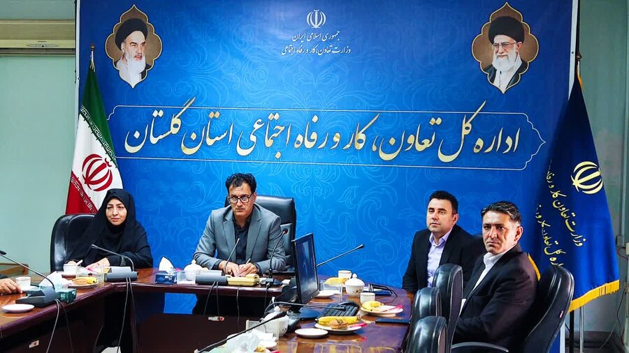 حضور سرپرست بهزیستی استان گلستان و اعضای شورای هماهنگی رفاه استان در ویدئوکنفرانس با مقام عالی وزارت تعاون، کار و رفاه اجتماعی  