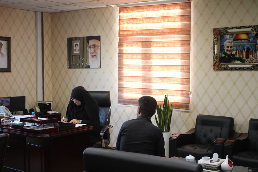 دیدار چهره‌به‌چهره مدیرکل بهزیستی البرز با جامعه هدف در راستای تکریم ارباب‌رجوع