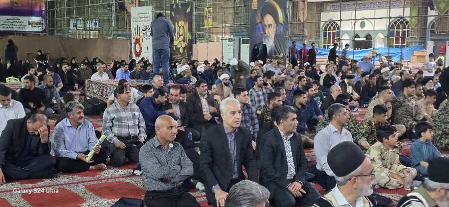 حضور مدیرکل و کارکنان بهزیستی خوزستان در مراسم سالگرد ارتحال امام خمینی (ره)