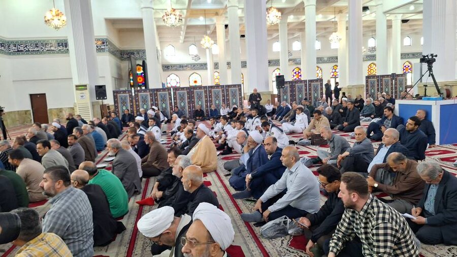 مراسم آیت الله احسانبخش مصلی رشت
