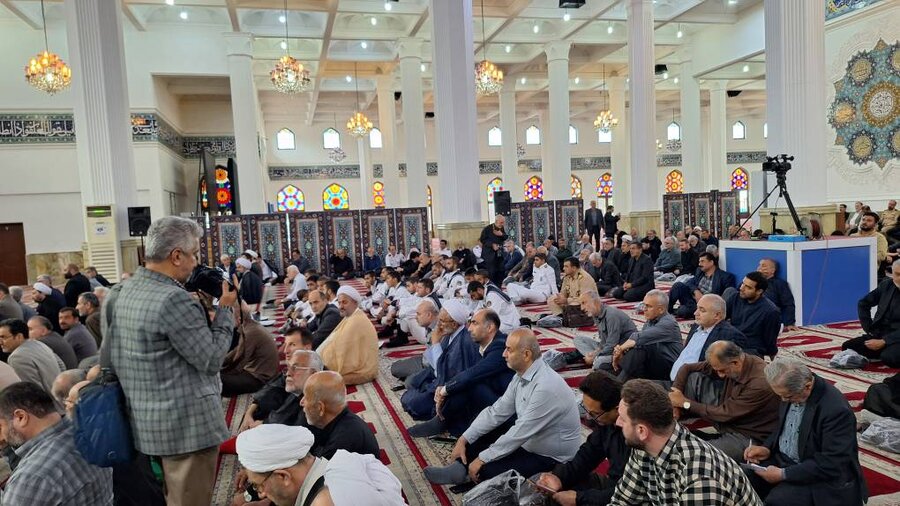 مراسم آیت الله احسانبخش مصلی رشت