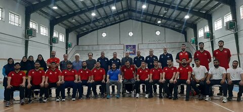 حضور مدیرکل بهزیستی گیلان در اردوی آمادگی تیم ملی والیبال نشسته جوانان کشور در خمام