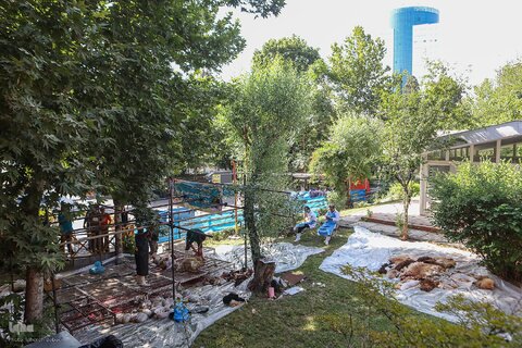 ذبح بهداشتی قربانی در شیرخوارگاه آمنه برای نیازمندان