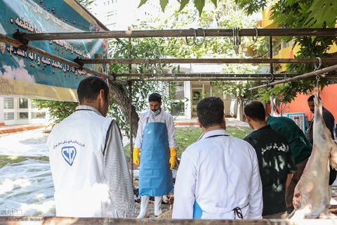 ذبح بهداشتی قربانی در شیرخوارگاه آمنه برای نیازمندان