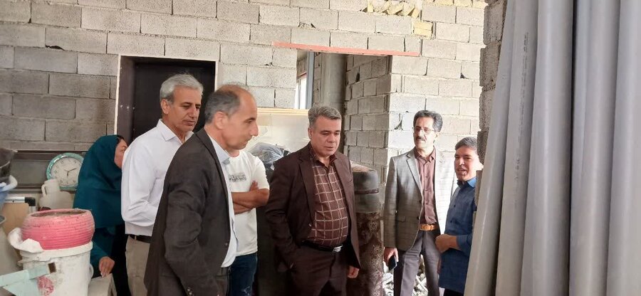 قروه | بازدید معاون پشتیبانی بهزیستی کردستان از مراکز معلولین باران و وینسار