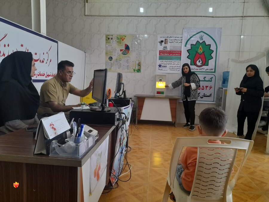 طرح پیشگیری از تنبلی چشم در مریوان افتتاح شد