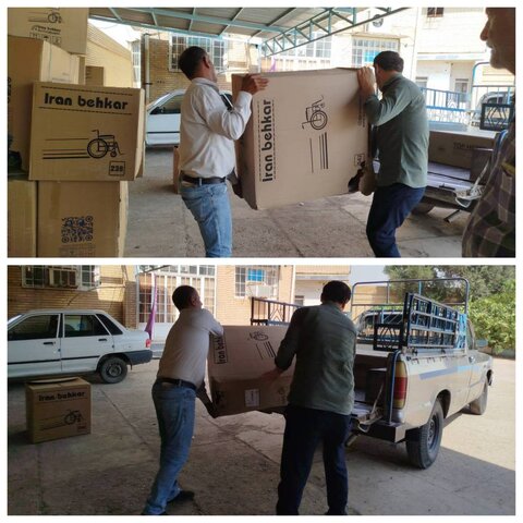 شوش|اهداء بیش از ۵۰ ویلچر به مددجویان تحت پوشش بهزیستی