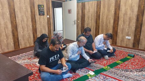 قرائت زیارت عاشورا در اداره بهزیستی شهرستان طالقان