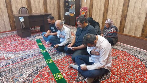 قرائت زیارت عاشورا در اداره بهزیستی شهرستان طالقان